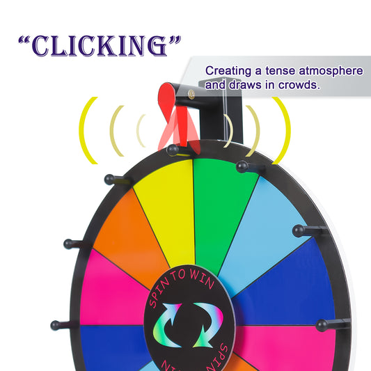 Prize Wheel Pegs & 2 Red Pointer Replacement Kit – Spin Wheel Parts for Trade Shows, Carnivals & Parties