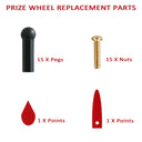 Prize Wheel Pegs & 2 Red Pointer Replacement Kit – Spin Wheel Parts for Trade Shows, Carnivals & Parties
