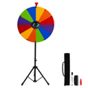 24" Spinning Prize Wheel with Stand – 14-Slot Prize Wheel Game with Detachable Design & Carrying Bag for Party, Carnival, Live Stream, Tradeshow