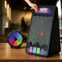 2-in-1 Prize Wheel & Plinko Board Set – 10" Tabletop Spinner + 14" Drop Game for Trade Shows, Parties & Family Fun