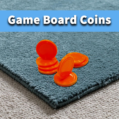 9 Playing Pucks & 8 DIY Colourful Cards – Prize Drop Board Accessories for Parties, Carnivals & Trade Shows