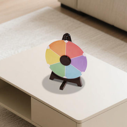 12" Tabletop Eagle-Themed Prize Wheel – 6 Color Slots, Erasable Surface, Spin Wheel for Trade Shows, Parties & Carnivals