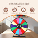 24" Tabletop Prize Wheel with 14 Slots – Stable Stand, Dry Erase & Marker for Trade Shows and Parties