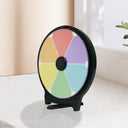 10" Double-Sided Tabletop Prize Wheel – 6 & 10 Slot Spin Wheel with Heavy Duty Base, Erasable Surface, Dry Erase Markers & Eraser for Party, Trade Show & Carnival