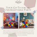 24" Spinning Prize Wheel – 12-Slot Detachable Fortune Wheel with Stand for Party, Carnival & Events