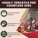 18" Tabletop Prize Wheel – 14 Slots, Durable Base, Dry Erase Spinner for Parties, Carnivals & Trade Shows