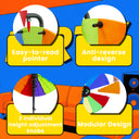 24" Spinning Prize Wheel with Stand – 14-Slot Prize Wheel Game with Detachable Design & Carrying Bag for Party, Carnival, Live Stream, Tradeshow