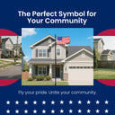 25FT Black Sectional Flag Pole Kit – Heavy Duty Aluminum Outdoor Flagpole with Ball Topper & 3x5 USA Flag