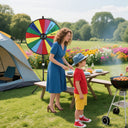 30" Prize Wheel with Adjustable Stand, 18 Slots, Dry Erase