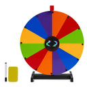 24" Spinning Prize Wheel – 12-Slot Detachable Fortune Wheel with Stand for Party, Carnival & Events