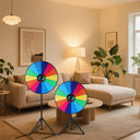 24" Prize Wheel with Folding Tripod, Adjustable Height 44"-60", 14 Slots Dry Erase Spinla