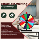18" Tabletop Prize Wheel – 14 Slots, Durable Base, Dry Erase Spinner for Parties, Carnivals & Trade Shows
